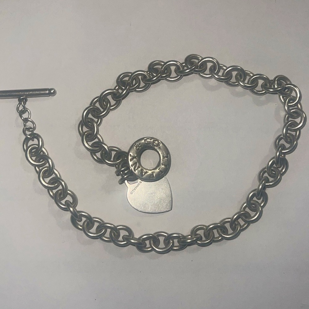 *Authentic* 925 silver Tiffany & CO. “True love” Choker Necklace